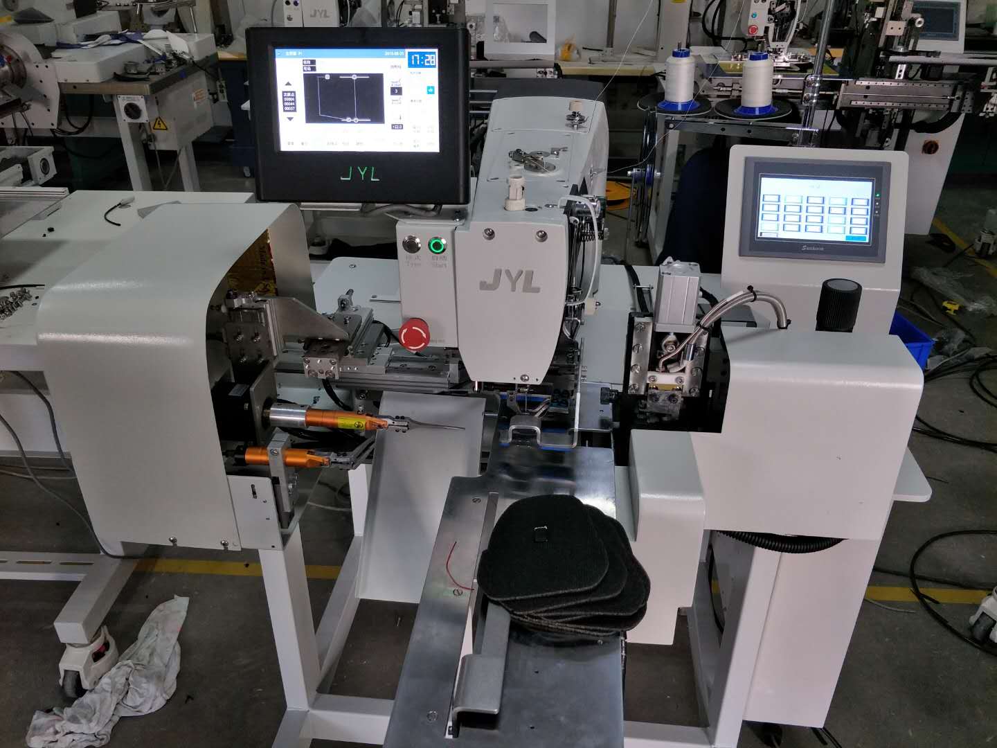 Máquina de coser industrial para zapatos Etiquetas de lengua JYL-1510ZDL
